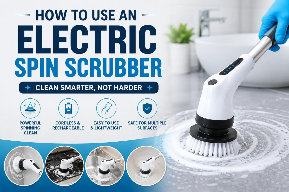 How to Use an Electric Spin Scrubber