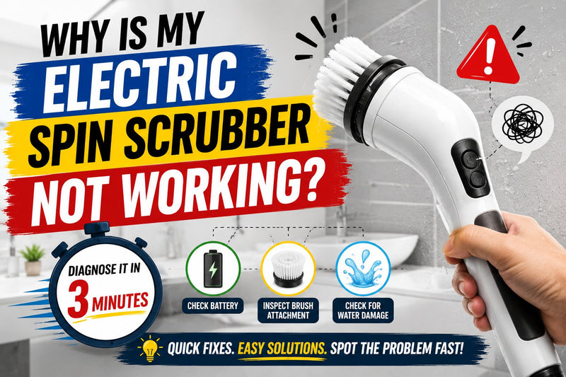 electric spin scrubber not working