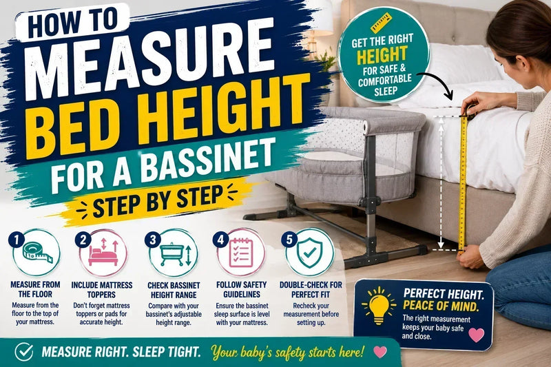 how to measure bed height for a bassinet