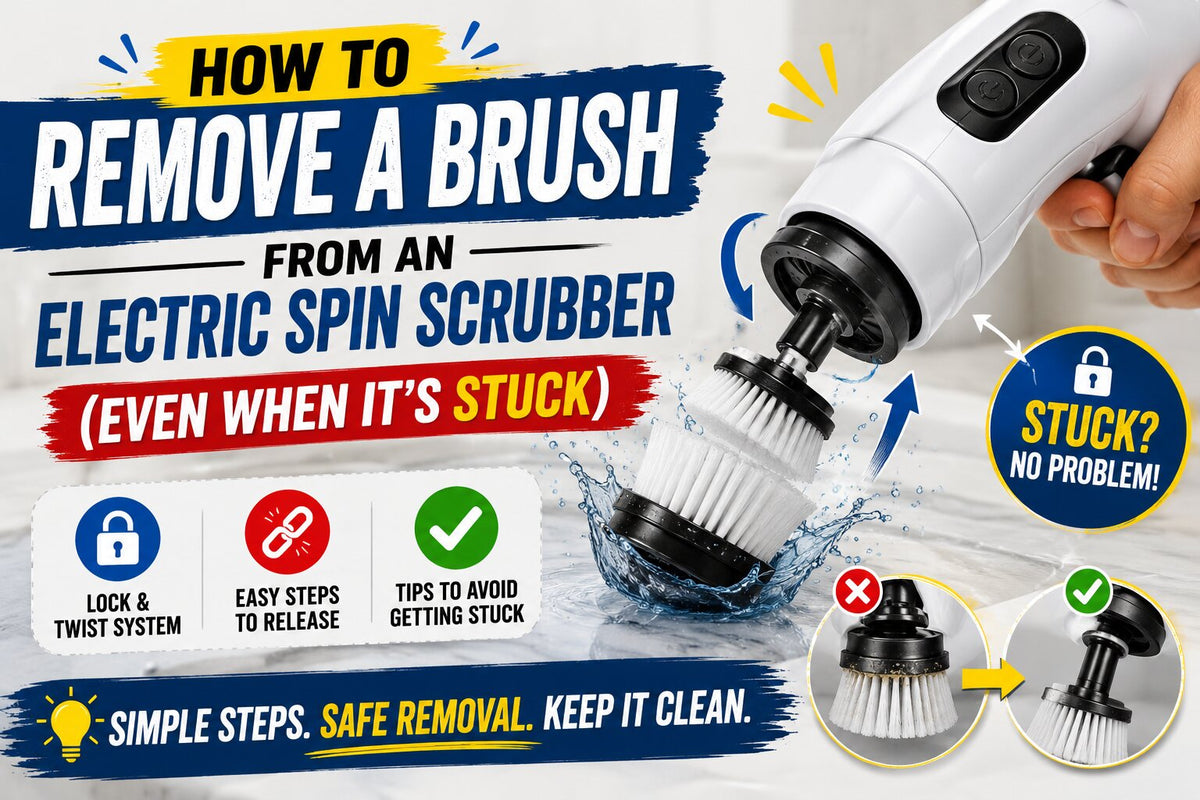 How to Remove a Brush from an Electric Spin Scrubber (Even When It's Stuck)