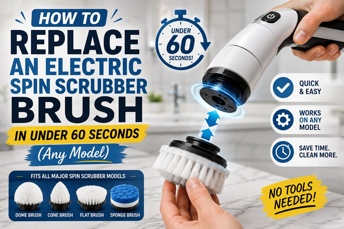 How to Replace an Electric Spin Scrubber Brush in Under 60 Seconds (Any Model)
