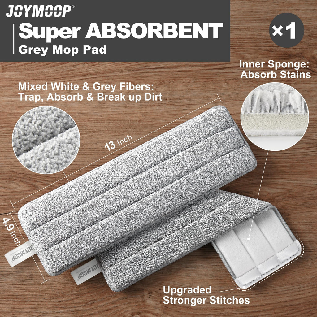 Microfiber Wet Flat Mop and Bucket System, Mops for Floor Cleaning