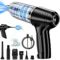 Car Handheld Vacuum Cleaner, 12000Pa Portable 3 in 1 Cordless Air Duster & Air Blower & Pump Mini Dust Vacuum with 4000Mah Battery, Multi-Nozzles for Car Home Office