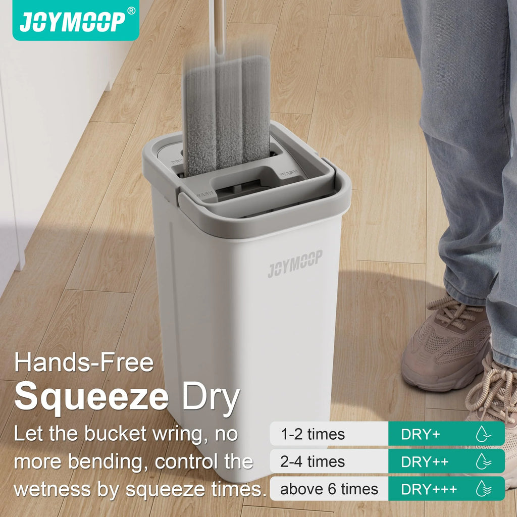 Microfiber Wet Flat Mop and Bucket System, Mops for Floor Cleaning