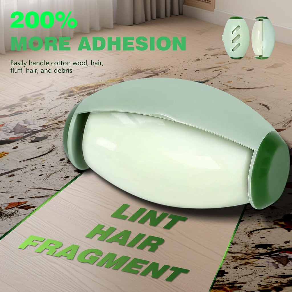 Small Lint Roller, 1 Pack Travel Size Reusable Lint Remover, 2026 Extra Sticky Lint Brush for Clothes and Cat Dog Pet Hair (Green)