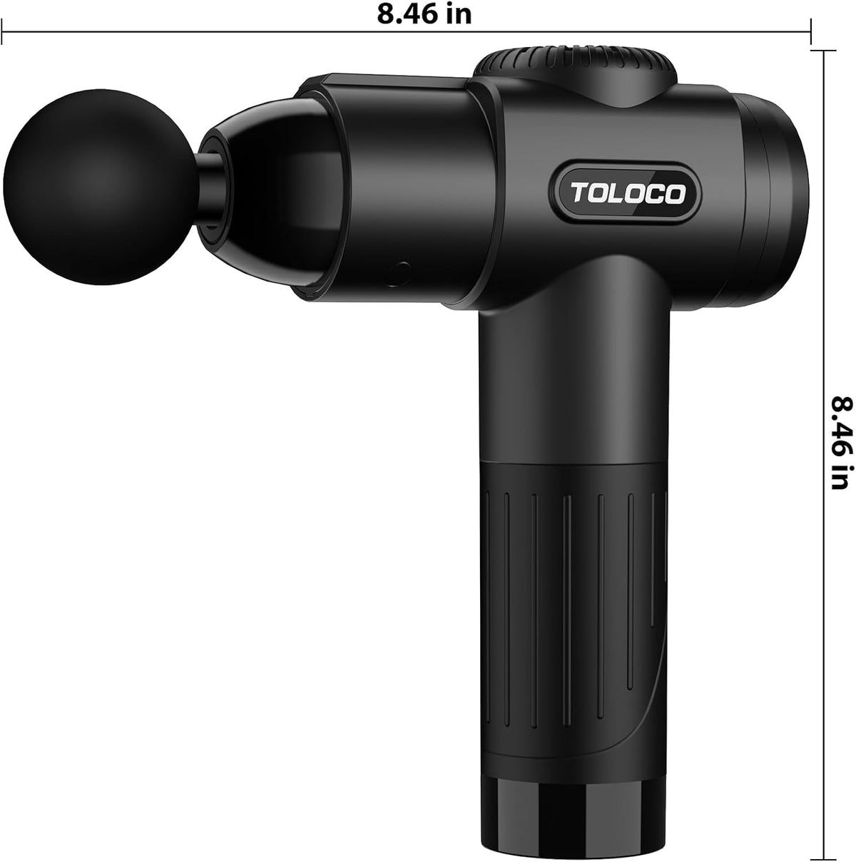 Ultimate Deep Tissue Massage Gun for Athletes - Pain Relief Percussion Massager with 10 Attachments & Whisper-Quiet Motor - Perfect Relaxation Gift for Men & Women, Sleek Black Design