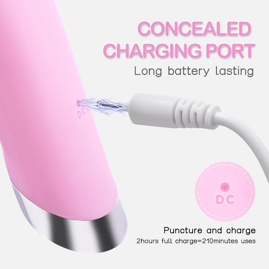 Revolutionary Rechargeable Silicone Facial Cleansing Brush with Heat Massage and Vibrating Exfoliation - Perfect for Deep Cleaning and Skincare Enhancement (Pink)