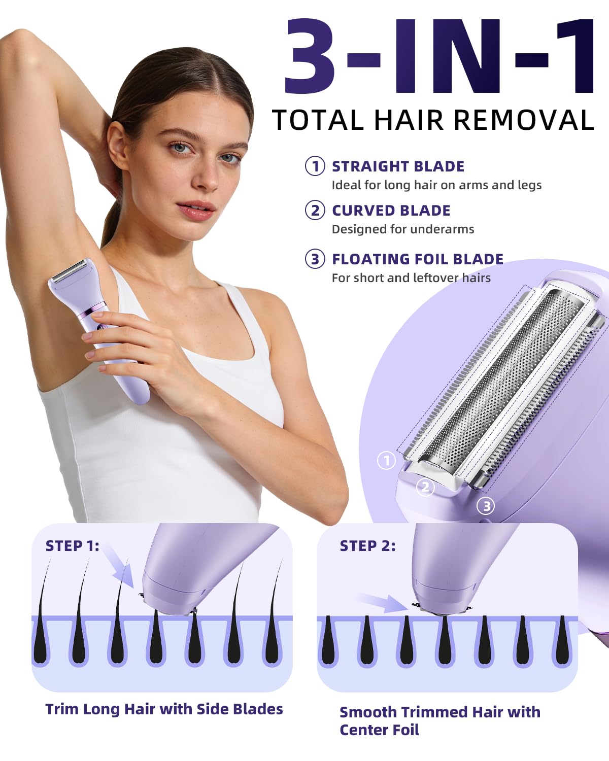 Ultimate 3-In-1 Bikini Trimmer for Women – Perfect Gift for Effortless Grooming