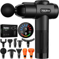 Ultimate Deep Tissue Massage Gun for Athletes - Pain Relief Percussion Massager with 10 Attachments & Whisper-Quiet Motor - Perfect Relaxation Gift for Men & Women, Sleek Black Design