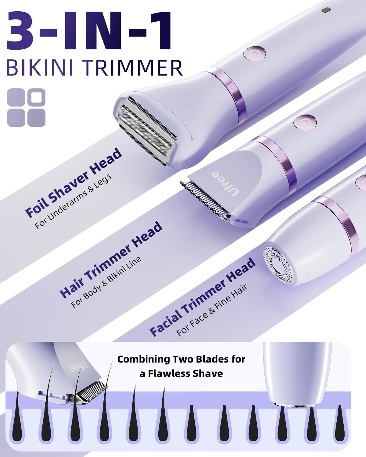 Ultimate 3-In-1 Bikini Trimmer for Women – Perfect Gift for Effortless Grooming
