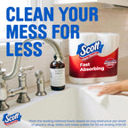 Scott Paper Towels, Choose-A-Sheet, 6 Double Rolls = 12 Regular Rolls (108 Sheets per Roll)