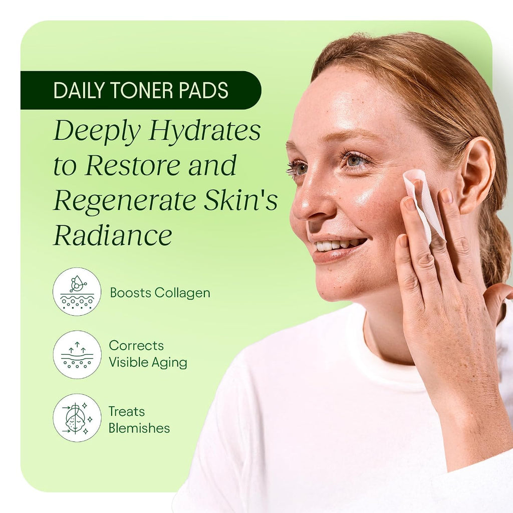 Revitalize Your Skin with JIYU Toner Pads - Korean Skincare Solution for Dark Spots, Wrinkles & Dull Skin - Hydrating Facial Treatment with Snail Mucin, Niacinamide, Peptides & Centella - 100 Count