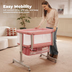 bedside-bassinet-for-tall-bed-with-adjustable-height-and-storage