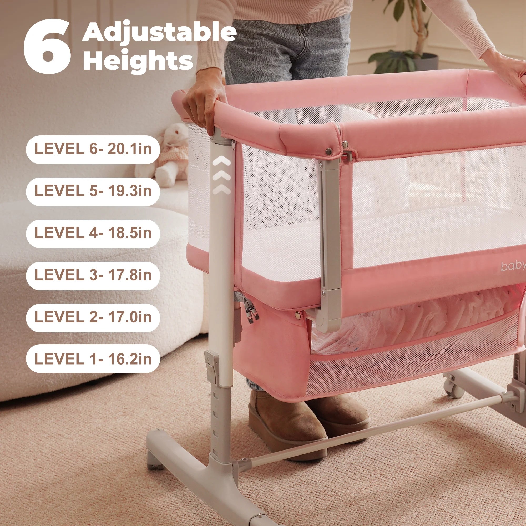 bedside-bassinet-for-tall-bed-with-adjustable-height