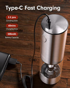 electric-salt-and-pepper-grinder-set-rechargeable-stainless-steel-automatic