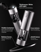 electric-salt-and-pepper-grinder-set-rechargeable-stainless
