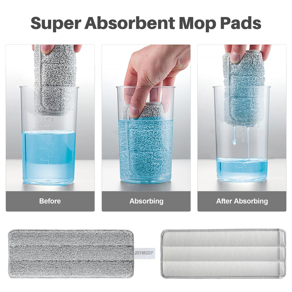 Microfiber Wet Flat Mop and Bucket System, Mops for Floor Cleaning