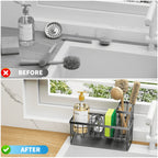 kitchen-sink-caddy-organizer-rust-resistant-sponge-holder-with-brush-holder-and-drain
